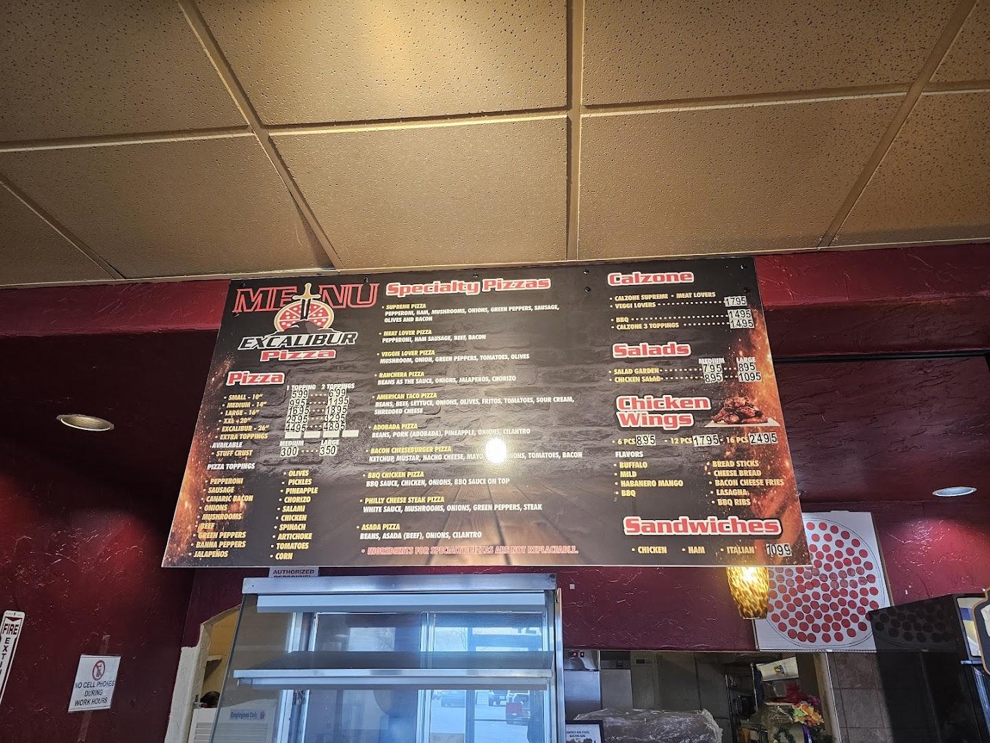 Excalibur Pizza 2